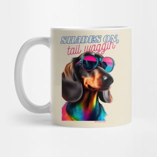 Shades on, tail waggin' Mug